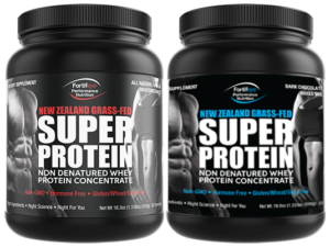 fortifeye-super-protein-chocolate and vanilla bottles